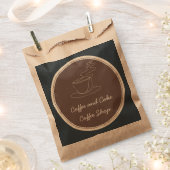 Kaffee- und Kuchenkaffee Geschenktütchen (Ausgeschnitten)