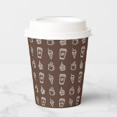 Kaffee- und Kuchenmuster Pappbecher (Vorderseite)