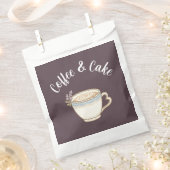 Kaffee- und Kuchensiegel-Aufkleber Geschenktütchen (Ausgeschnitten)