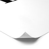 Kaffee und Lashes Motivierend typografisches Zitat Poster (Ecke)