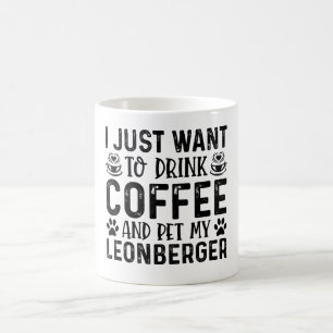 Kaffee und Leonberger Dog Funny Kaffeetasse