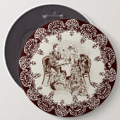 Kaffee und Liebe Button (Vorne & Hinten)