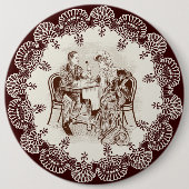 Kaffee und Liebe Button (Vorderseite)