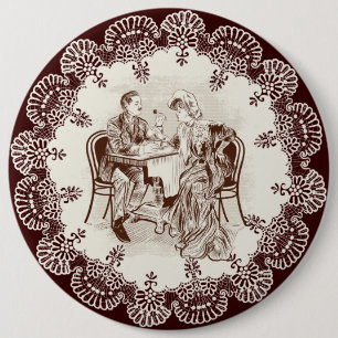 Kaffee und Liebe Button