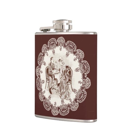 Kaffee und Liebe Flachmann (Links)