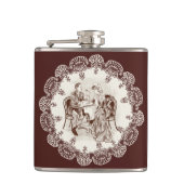 Kaffee und Liebe Flachmann (Vorderseite)