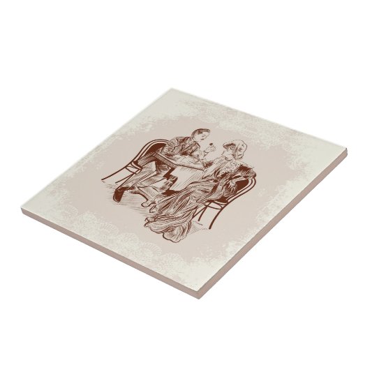 Kaffee und Liebe Fliese (Seite)