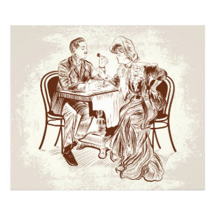 Kaffee und Liebe Fotodruck