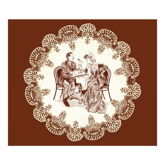 Kaffee und Liebe Fotodruck (Vorne)