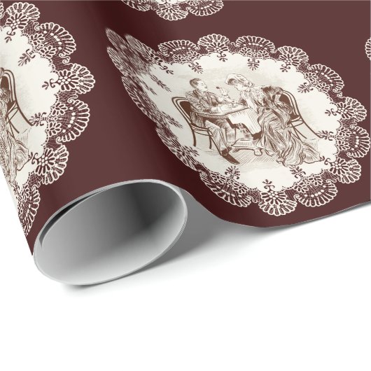 Kaffee und Liebe Geschenkpapier (Rolleneckpunkt)