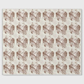 Kaffee und Liebe Geschenkpapier (Flach)