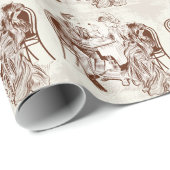 Kaffee und Liebe Geschenkpapier (Rolleneckpunkt)