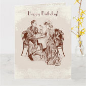 Kaffee und Liebe Karte (Gelbe Blume)