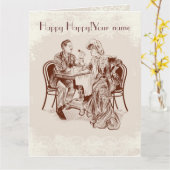 Kaffee und Liebe Karte (Gelbe Blume)