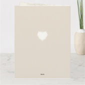 Kaffee und Liebe Karte (Rückseite)