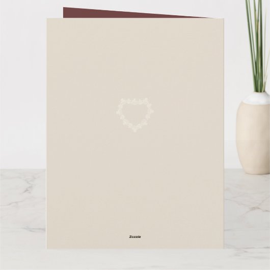 Kaffee und Liebe Karte (Rückseite)