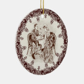 Kaffee und Liebe Keramik Ornament (Rechts)