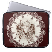 Kaffee und Liebe Laptopschutzhülle (Vorderseite)