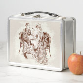 Kaffee und Liebe Metall Brotdose (Beispiel)