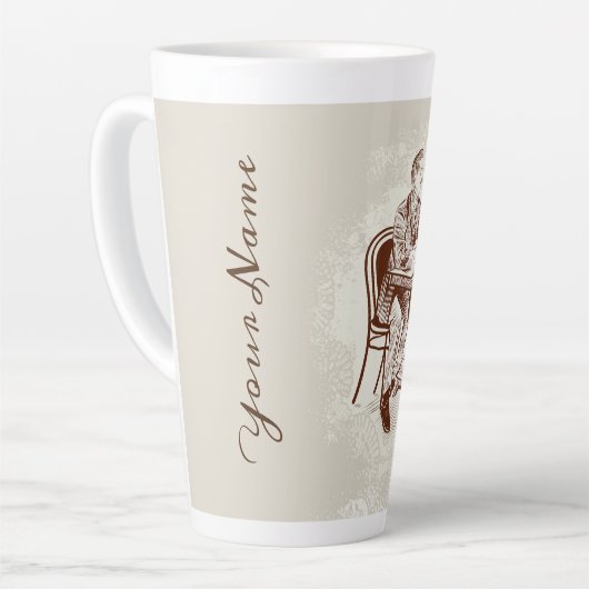 Kaffee und Liebe Milchtasse (Linke Ecke)