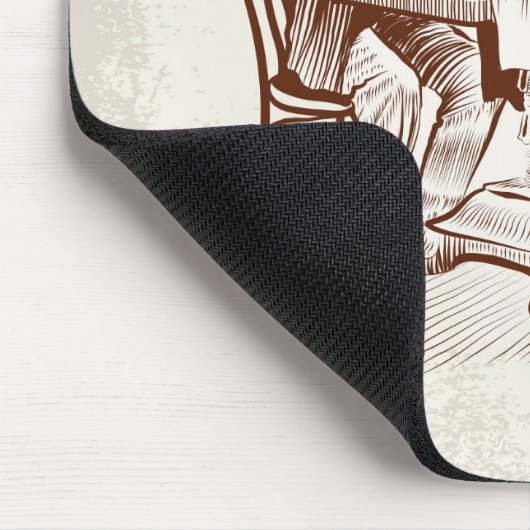 Kaffee und Liebe Mousepad (Ecke)