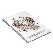 Kaffee und Liebe Notizblock (Rechte Seite)