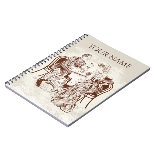 Kaffee und Liebe Notizblock (Linke Seite)