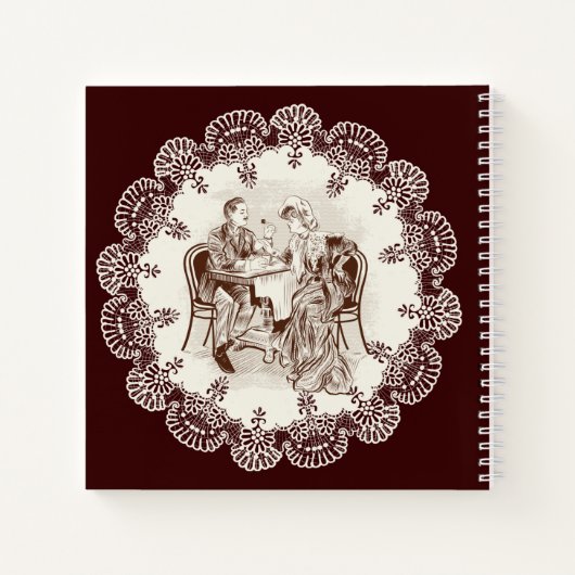 Kaffee und Liebe Notizbuch (Rückseite)