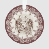 Kaffee und Liebe Ornament (Vorderseite)