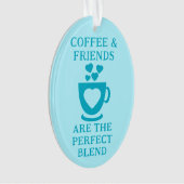 Kaffee und Liebe Ornament (Vorderseite)