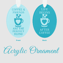 Kaffee und Liebe Ornament