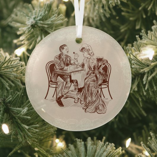 Kaffee und Liebe Ornament Aus Glas (InSitu)