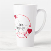 Kaffee und Liebe perfekt vermischen Milchtasse (Rechts)