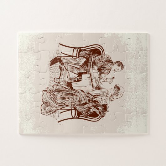 Kaffee und Liebe Puzzle (Horizontal)