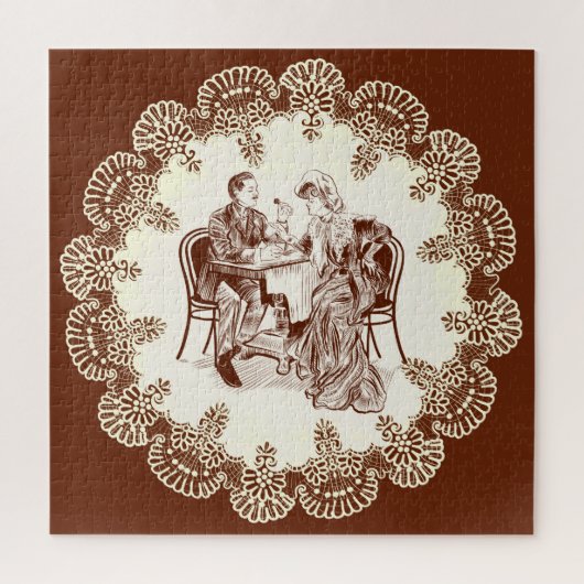 Kaffee und Liebe Puzzle (Vertikal)