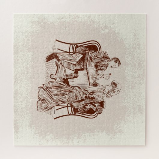 Kaffee und Liebe Puzzle (Horizontal)