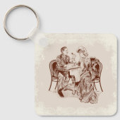 Kaffee und Liebe Schlüsselanhänger (Vorderseite)