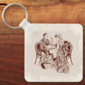 Kaffee und Liebe Schlüsselanhänger (Vorderseite)