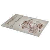 Kaffee und Liebe Schneidebrett (Ecke)