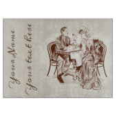 Kaffee und Liebe Schneidebrett (Vorderseite)