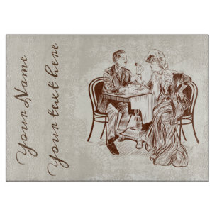 Kaffee und Liebe Schneidebrett