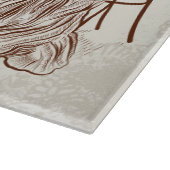 Kaffee und Liebe Schneidebrett (Ecke)