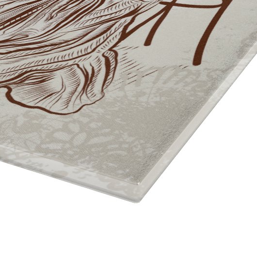 Kaffee und Liebe Schneidebrett (Ecke)