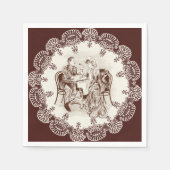 Kaffee und Liebe Serviette (Vorderseite)