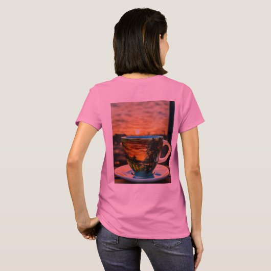 Kaffee und Liebe T-Shirt (Schwarz voll)