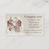 Kaffee und Liebe Visitenkarte (Rückseite)