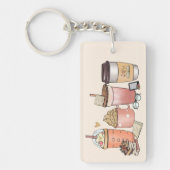 Kaffee und Literatur Schlüsselanhänger (Vorderseite)