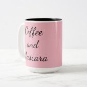 Kaffee und Mascara Kaffee Tee Cup Zweifarbige Tasse (Vorderseite Links)