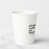 Kaffee und Mascara Pappbecher (Rechts)