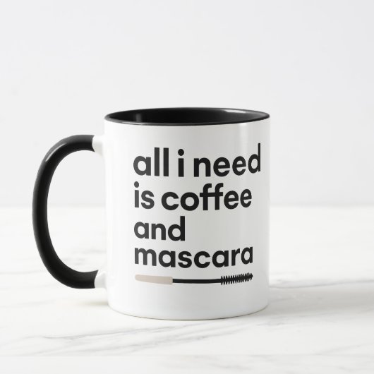 Kaffee und Mascara Tasse (Links)